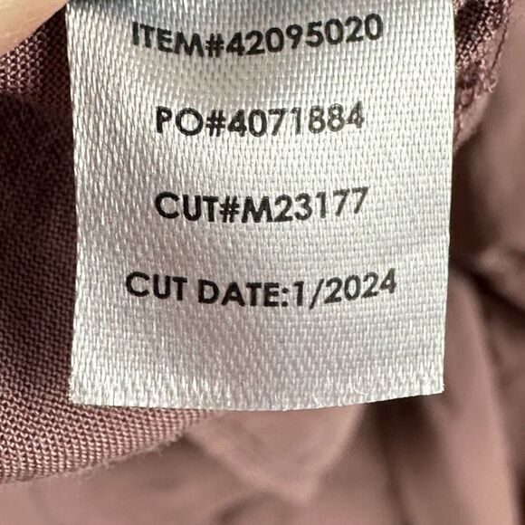 Torrid Mini Challis Ruffle Neck Shirt Dress Womens 3X Rose Taupe Pockets Lace - Picture 2 of 16